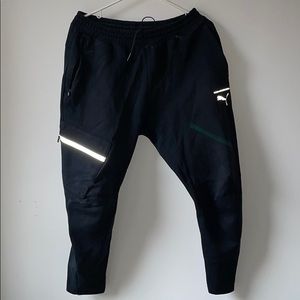 Puma sweat pants.